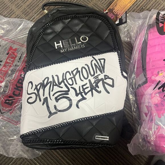 Sprayground Hello My Name Is 15 Years Anniversary Backpack - Picture 11 of 11